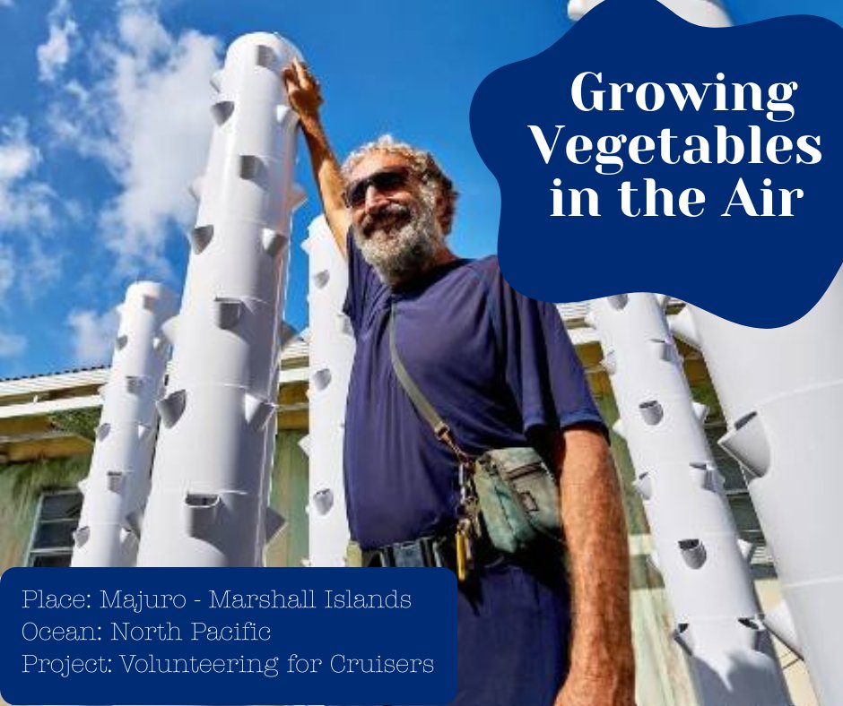 Growing food in the air 🌿
In Majuro 🇲🇭, sailors + locals are using aeroponics — 98% less water, no soil, all solar.
Cruisers: check it out &amp; lend a hand!

#MarshallIslands #GreenSailing #Aeroponics #CruisingCommunity