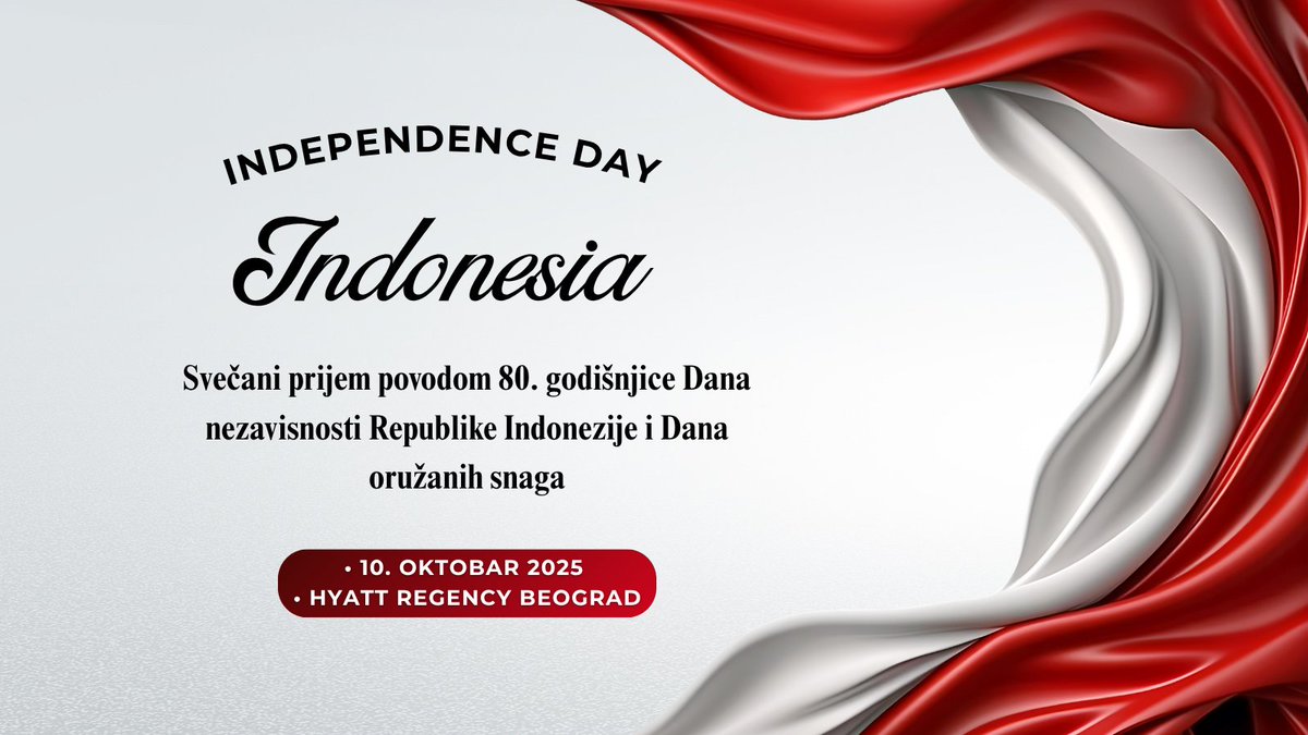 TheDCmagazine's tweet photo. Dan kada je Indonezija postala jedna priča. Diplomacy&amp;Commerce je prisustvovao prijemu u hotelu Hyatt Regency koji je organizovala @INAinBelgrade povodom 80. godišnjice Dana nezavisnosti i Dana oružanih snaga (TNI). #Indonesia #Belgrade #TNI https://t.co/AyuryC5uNE