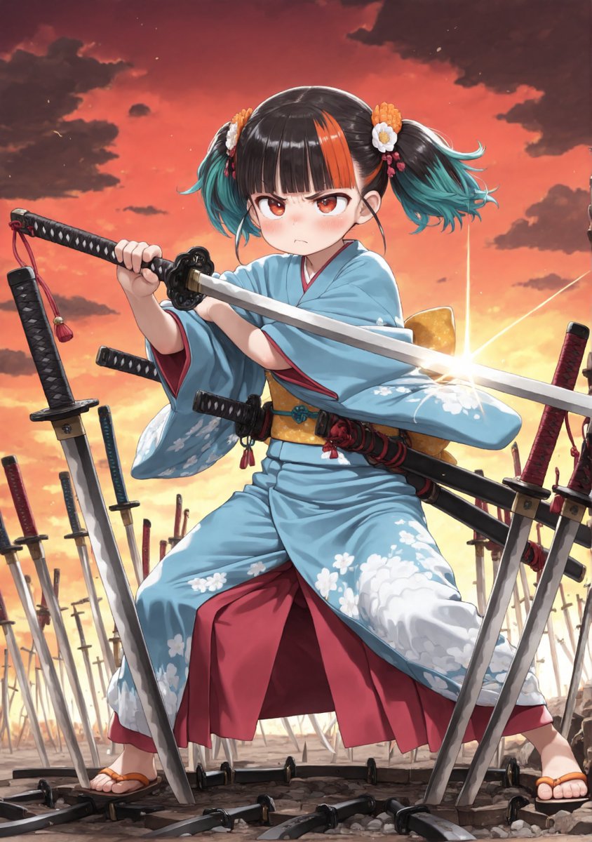 #AIウェポンガールズ 

【武器x和服】で参加させて頂きます！

刀の数だけ嫉妬がある。浮気は絶対許さない。