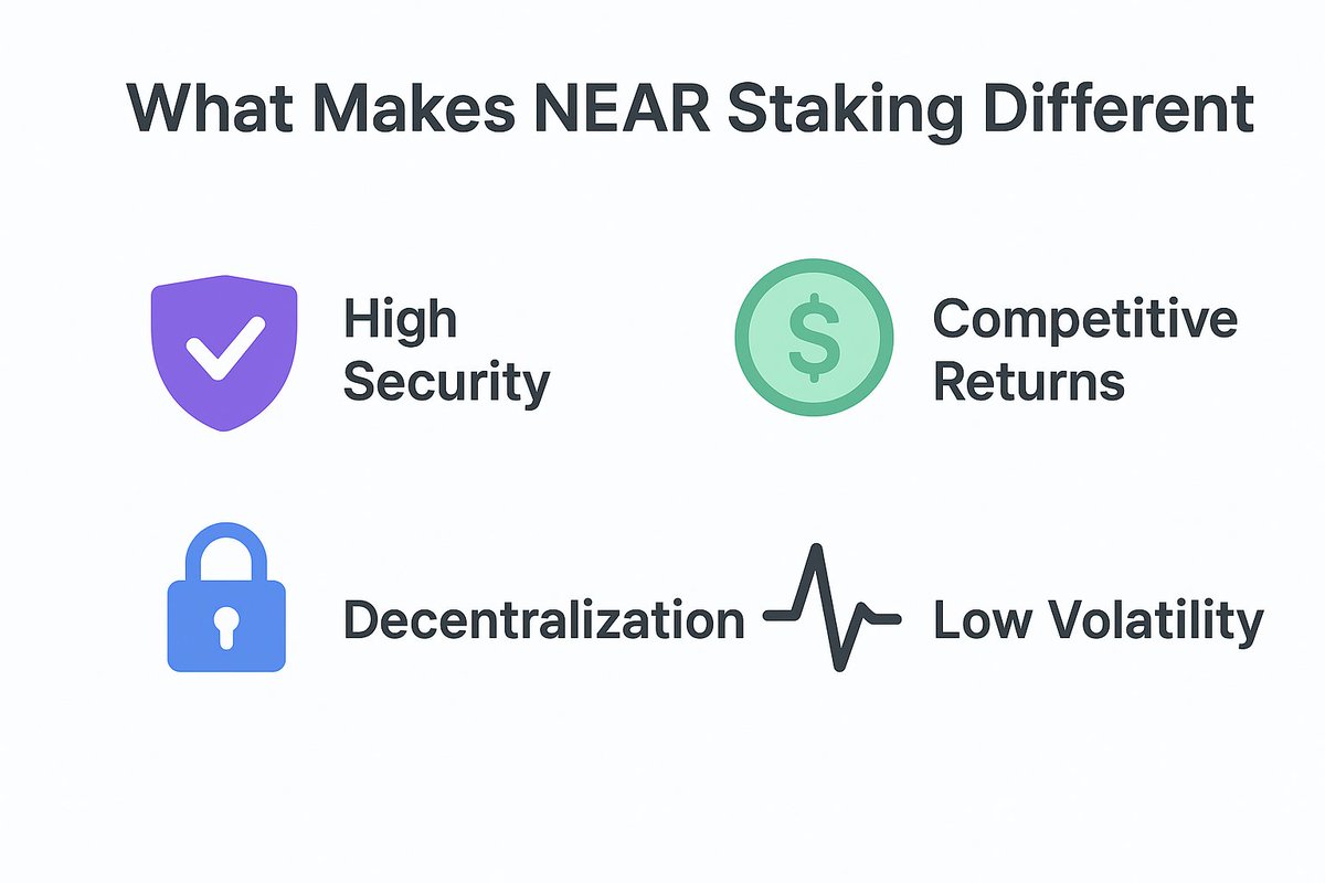Oration02's tweet image. 🧠Big Picture: What Makes NEAR @NEARProtocol Staking Different

1. Liquid Delegation via NEAR Intent
NEAR is introducing intent-based staking; meaning you don’t manually handle complex steps like delegation, rewards claiming, or validator switching.
👇
#staking #crypto #NEAR