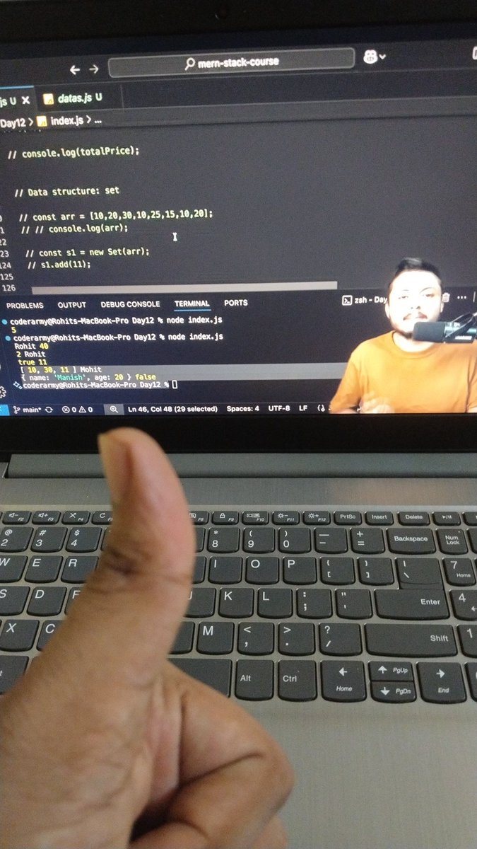 imKrishnaT's tweet image. Day 27 of Web development course 🔥 

We learn about the Map , filter , reduce, set and map in javascript ✨ 

Excited for the next @rohit_negi9 ✅

Submited my hackathon project:-
 krishna-tiwarii.github.io/Strike/

#Webdevelopment #Rohitnegi