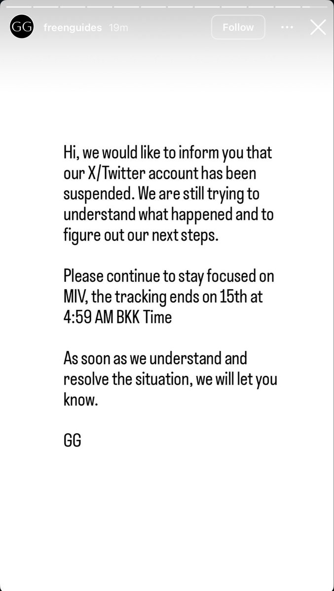 FreenEUROPE's tweet image. GirlFreen Guide has been suspended, it’s unfortunate. While they try to figure out a solution let’s all follow them on Instagram and continue with Freen’s MIV 🙏🏼🙏🏼

Please follow them @ instagram.com/freenguides