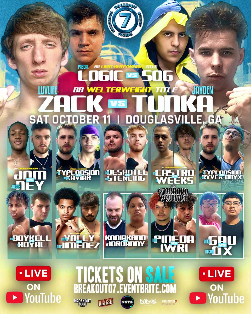 HeyLilJoey's tweet photo. Watch Breakout Boxing 07: Future Foundation for a stacked card and to hear me COMMENTATE
#BreakoutBoxing #Breakout07 #StarbornAthletics #TheStarbornPrelims #Starborn https://t.co/EDKD0BWili