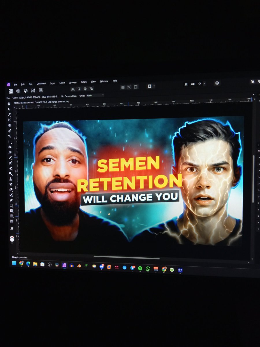 marjhunvincent's tweet image. Day 44/100: YouTube Thumbnail Design in Affinity Photo (No Adobe Photoshop). 😎
What do y'all think about this one??
See progress on this challenge on my highlights! ✨
A Heart ❤️, reply and repost will be appreciated!
DM me if you need Thumbnails and get results. 💪🏼…