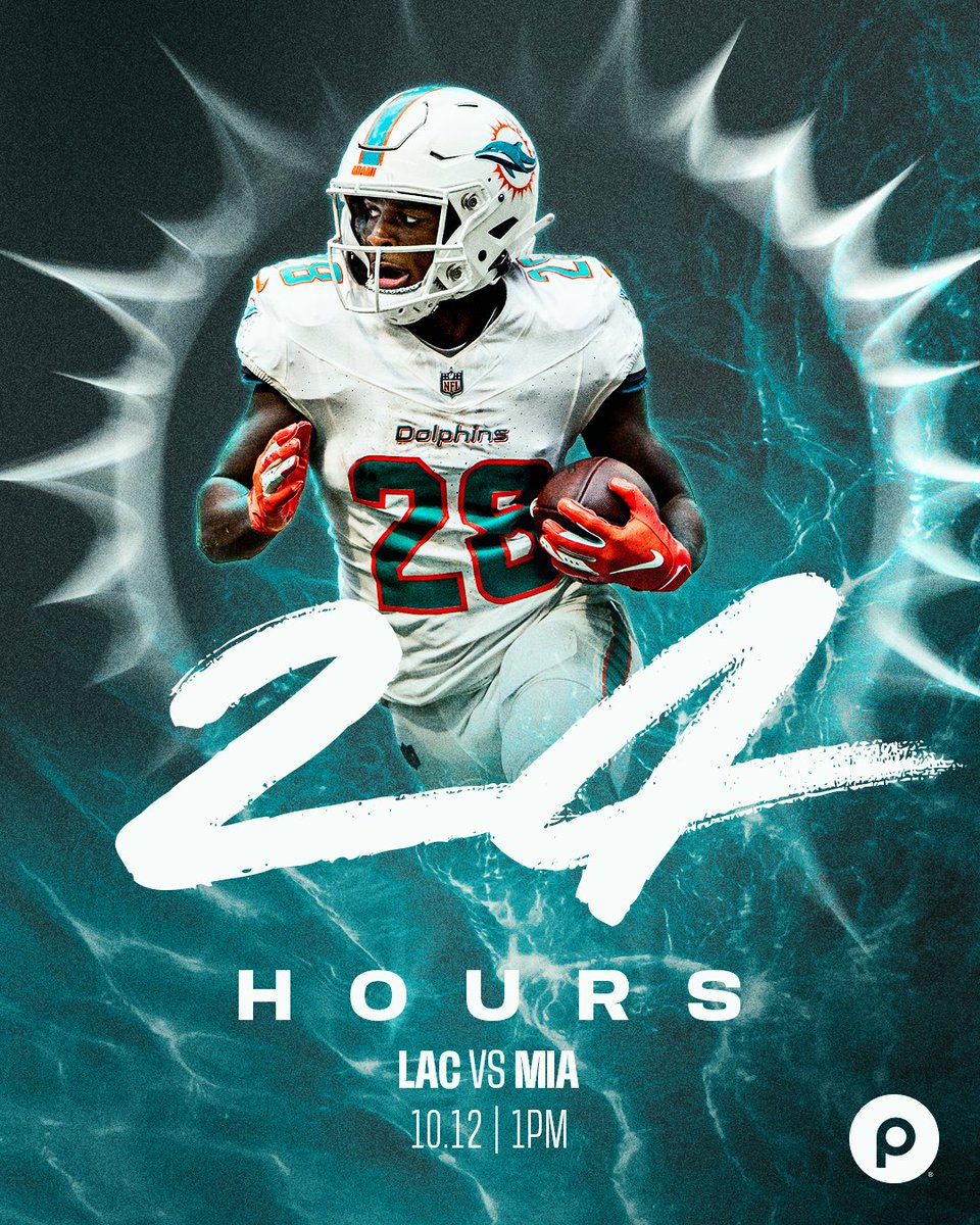 MiamiDolphins's tweet photo. ⏳ 23:59:59 ⏳ https://t.co/h9DZiN5QxV