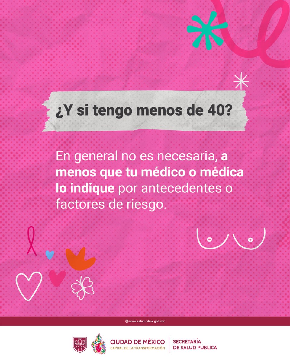 SSaludCdMx's tweet image. Este octubre rosa, hazte una mastografía
Dale RT para que más mujeres se cuiden.
#Cáncerdemama #prevenciondelcancerdemama #octubrerosa