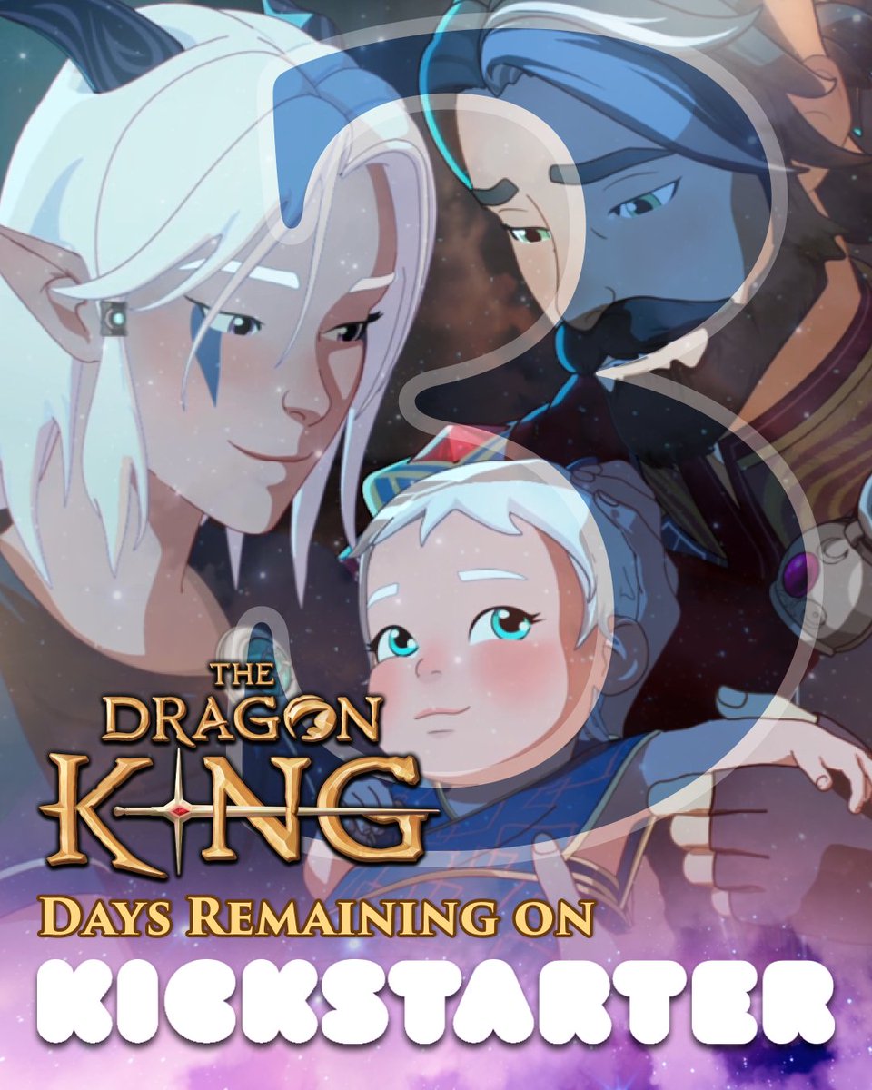 thedragonprince's tweet photo. 3 days left! The community support has been incredible. Let's see how far we can go before it all ends. If you want to help bring this project to life, now is the time! #theDragonKing #theDragonPrince #Kickstarter https://t.co/CNnneDmLFI