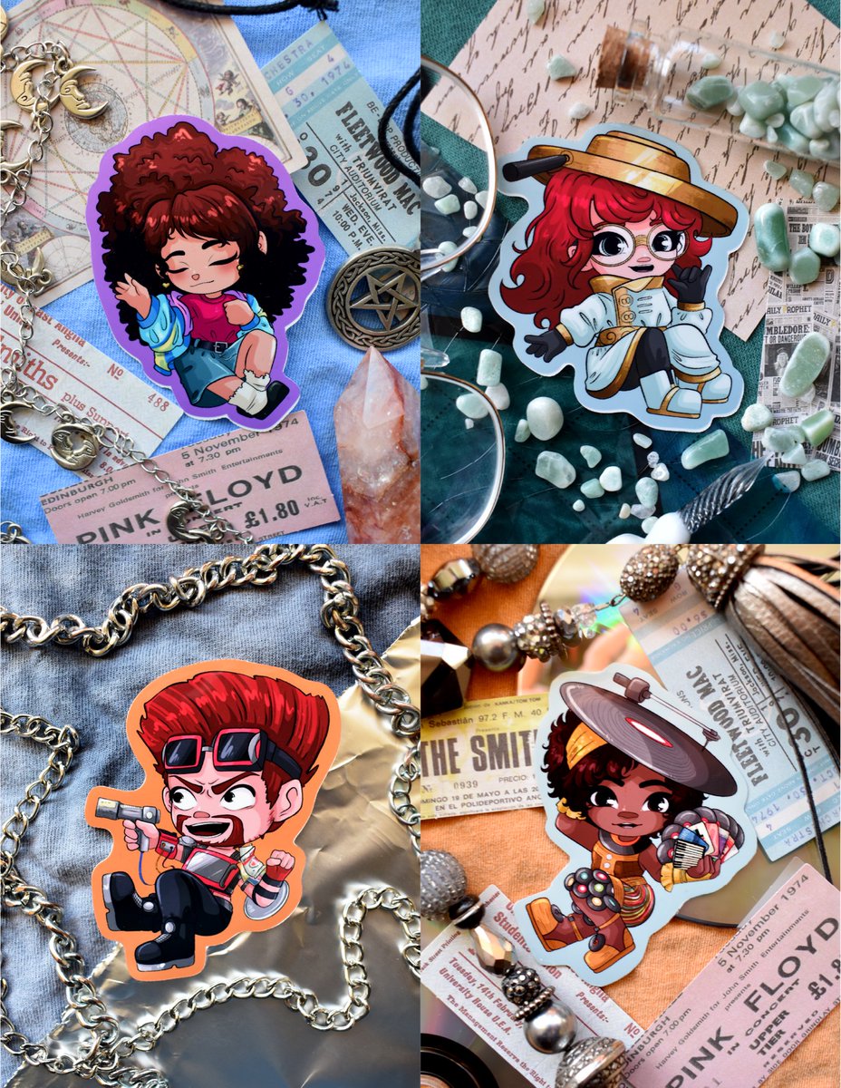 AbigailLynnArt's tweet photo. Ten more dateables are officially available now as stickers in both my shops! We’re almost halfway through the cast!! 

#dateeverythingfanart #dateeverythinggame #jeanloo #kopi #dateeverything #sophiadateeverything #luxdateeverything #lukenukem https://t.co/1CNPrNek6l