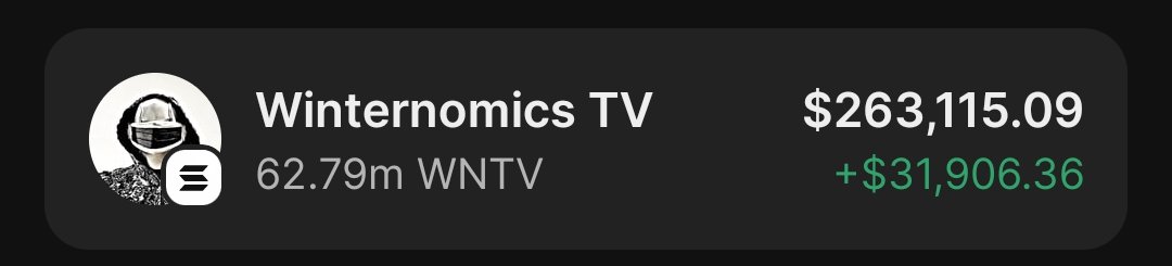 solana_trader01's tweet image. Not active on X but still been hitting it hard 🔨🔨🔨🔨

$WNTV dropping heavy on my Alpha Telegram channel 💰🏆
As usual, the fams are turning up big — it’s a winning season again! 🙌

Ca: 2GXmB95pGD3pHV4mzNq7YsmyiEmVYWQLptbwYqgdpump
