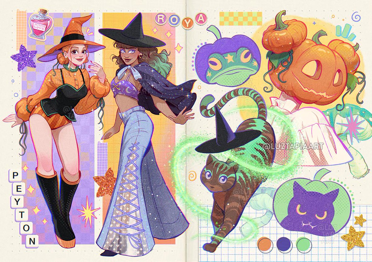 luztapiaart's tweet image. Spooky Season 🎃🔮✨ (1/4)