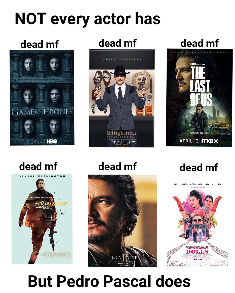 Memesofpascal's tweet image. Did you know Pedro likes to die?