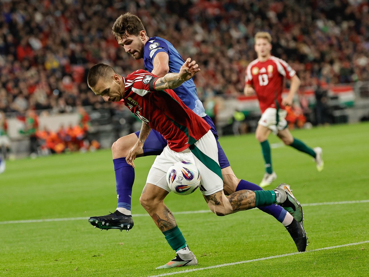 MLSZhivatalos's tweet image. Az első félidőben nem született gól Örményország ellen. A második játékrész hamarosan kezdődik.
🇭🇺 0- 0 🇦🇲
#HUNARM #csakegyutt #magyarok