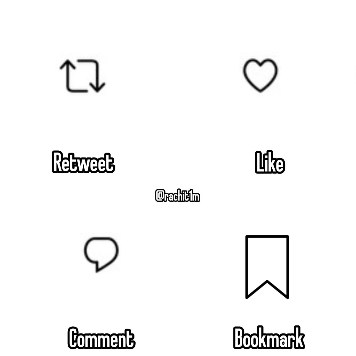 rachit1m's tweet image. Which thing do you like the most on your post?
Me: bookmarks and comments