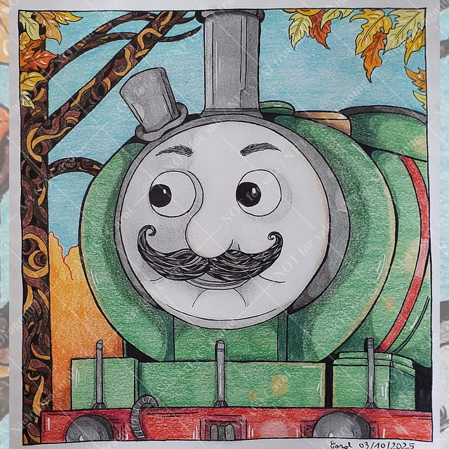 NightDragon07's tweet image. Inktober challenge 2025

#traditionalart #fanart #thomasthetankengine #thomasandfriends #jamestheredengine #percythesmallengine #ArtistOnTwitter #ArtistonX