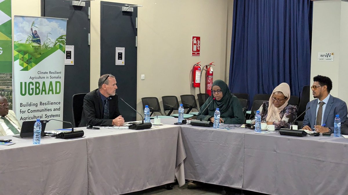 NimoA_Hassan's tweet photo. #UgbaadProject is more than a climate initiative, it’s an #investment in #Peace, #Inclusion &amp; #Humansecurity. Strong national leadership &amp; community partnerships make #Ugbaad a model for climate resilience, with @NGOConsortium supporting inclusion, coordination &amp; learning #GCF https://t.co/fS9WWfotT9