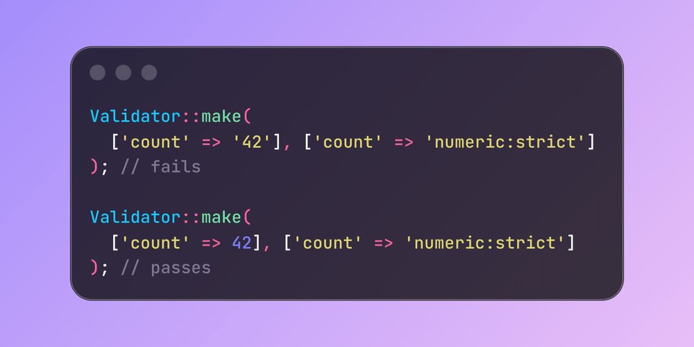 elRinconDeIsma's tweet image. Laravel implementa validación estricta para números, booleanos y enteros, evitando la coerción de tipos y errores en la validación. #Laravel #Validación #DesarrolloWeb - erdisma.short.gy/M3AMak