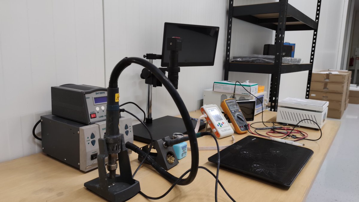 HashlabsMining's tweet image. This is one of the stations at our repair centre in Finland 🇫🇮
With that equipment, machines are being repaired and brought back to their critical job of protecting the Bitcoin network (and generating bitcoin for their owners).
Today, we repaired several WhatsMiner M63S.