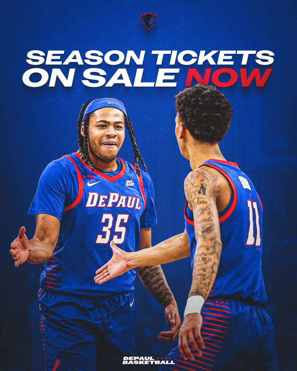 DON'T. MISS. A. MOMENT. 

Secure your seat for every game NOW. 

🎟️ DePaulBlueDemons.com/Tickets