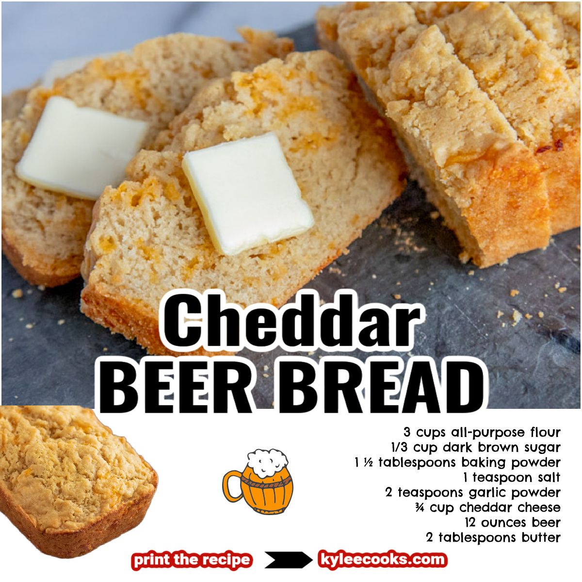 kyleecooks's tweet image. This easy Beer Bread recipe may be your new favorite thing! A super quick bread that is SO easy to make, and uses simple ingredients and includes beer, cheese &amp;amp; butter. #beerbread #cheddar #bread #quickbread #kyleecooks kyleecooks.com/cheddar-beer-b…