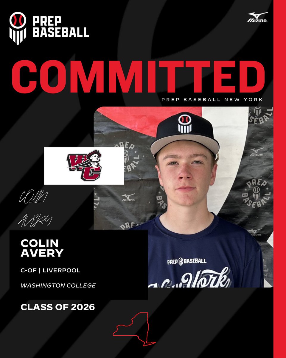 PrepBaseballNY's tweet image. 🚨Commitment Watch🚨

2026 C/OF Colin Avery (Liverpool) has committed to Washington College

✅ 2025 NY Senior Games

👤 loom.ly/i_Nze4k

#congrats #committed