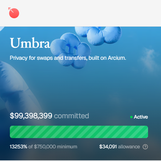 quangecreate's tweet image. 💎 $UMBRA ICO is open!  

Participate now: umbraprivacy.network  

Community-first token with a mission: privacy, security, and innovation. Grab your allocation before it’s too late!  

#UmbraPrivacy #ICO #DeFi #Crypto