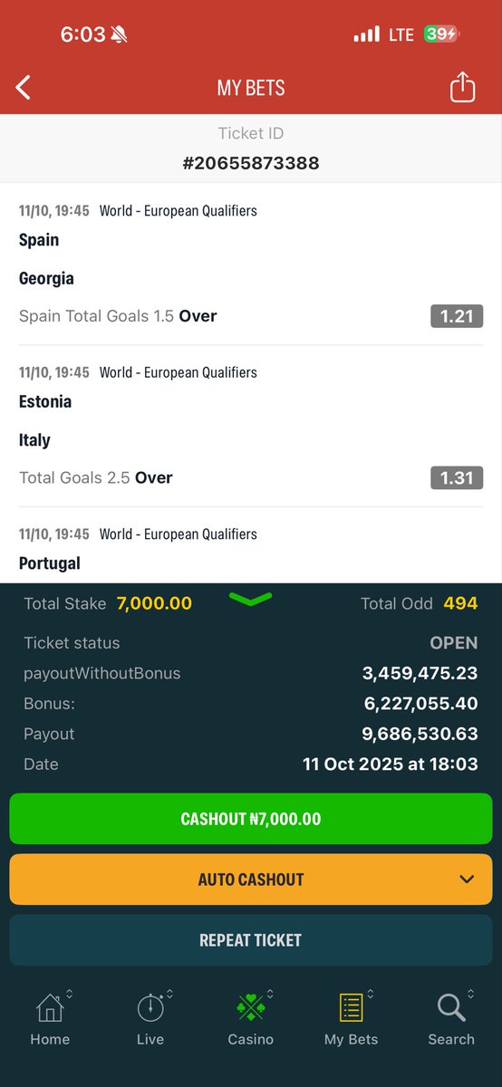 DenaroFreeBets's tweet image. 500 ODDS LONGSHOT TIPS ON MERIDIANBET

CODE : 1696536
Register here 👉🏽 a.meridianbet.ng/c/ALRPmE
Promo code : 12884

JUST CHECK THE BONUS!!!😊😊😊😊