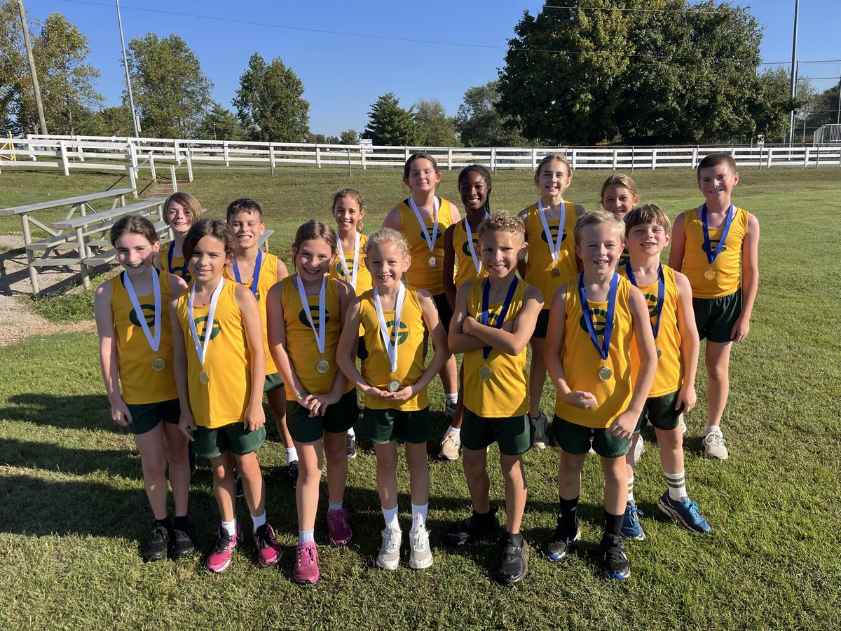 Elem kids with all their medals after the Youth Challenge today in Franklin. <a href="/ctetigers/">Cumberland Trace ES</a> <a href="/AlvatonElem/">Alvaton Elementary</a> <a href="/BriarwoodES/">Briarwood Elementary</a>