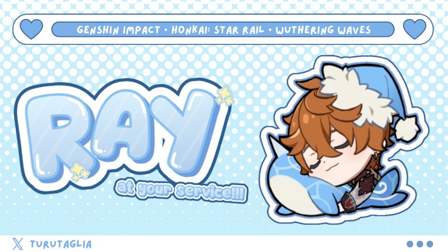 Ray — Genshin, HSR, Wuwa Piloting Service! tweet media