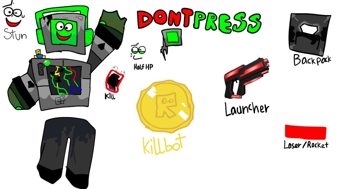 springcomical's tweet image. Do you guys fw this #dontpressthebutton #roblox #dod #dieofdeath #killdroid
