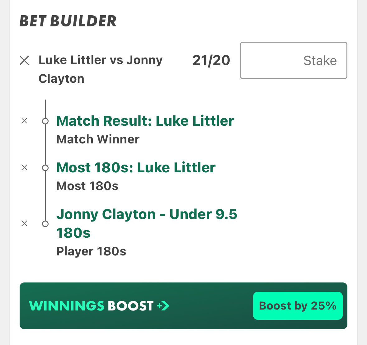 Darts 🎯

Luke Littler vs Jonny Clayton