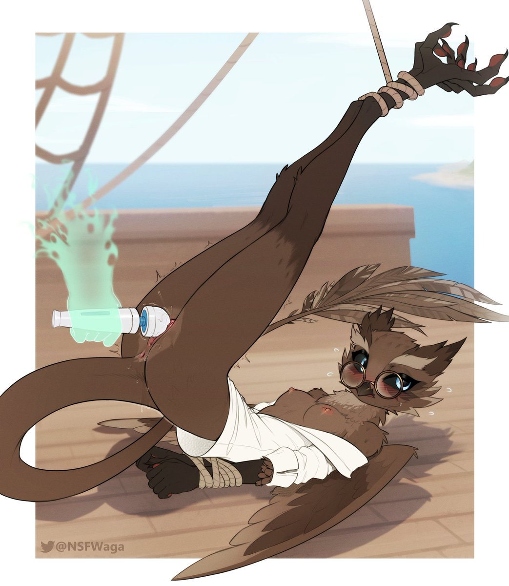 Plundering the booty 🏴‍☠️🦉 💦

For <a href="/Spart00n/">Jamie</a>.

Thank you for commissioning me!