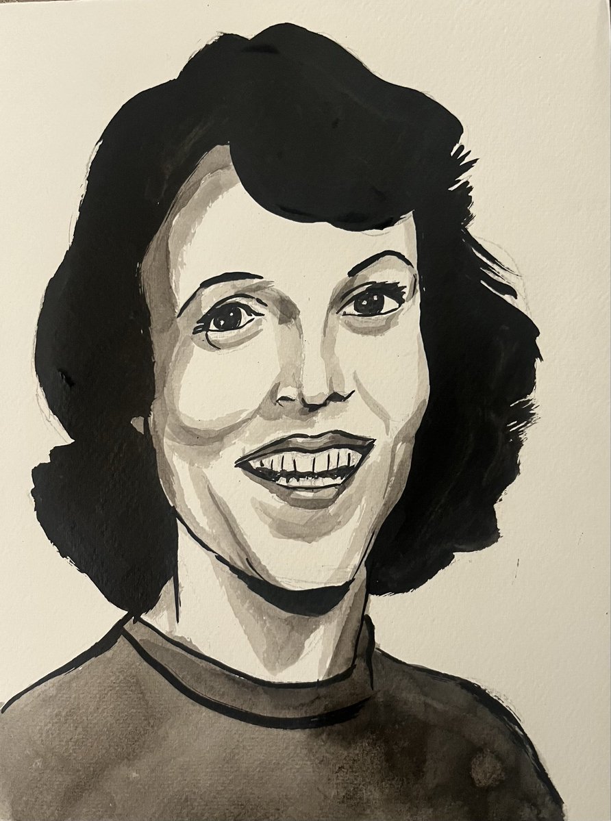 PeterLandau's tweet image. Sylvia Blackwell, Mother of My Good Friend and Musician, Ricky ‘Swamp Boy’ Terry #obitpix #sylviablackwell #artofinstagram #brushdrawing #illustration #portraitdrawing