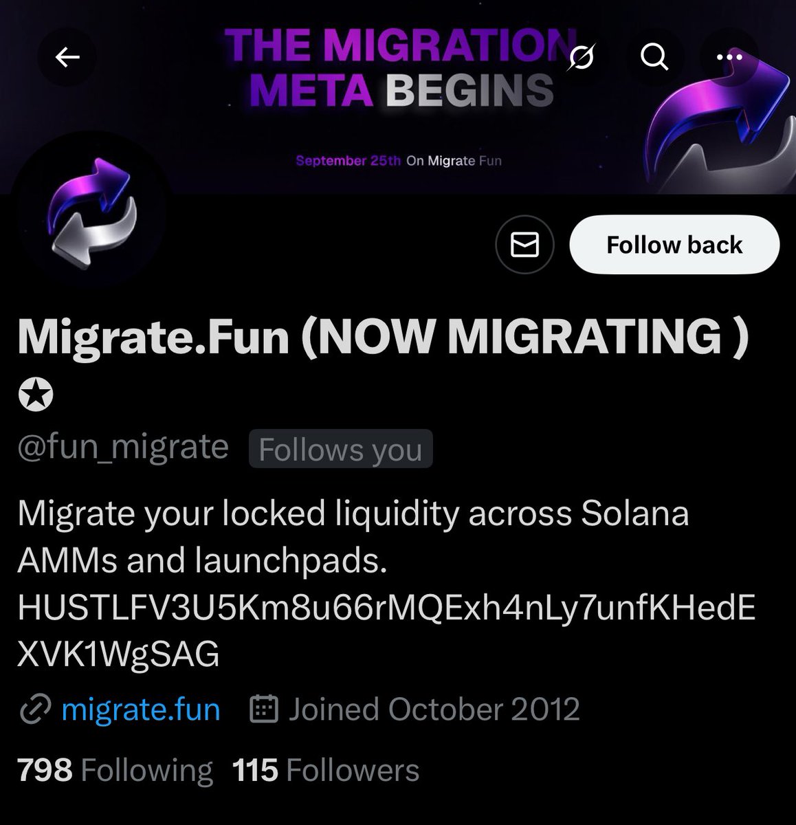 dee_nftarmy's tweet image. Another fake @MigrateFun account followed me.

They knew I’ve been sharing awareness about Migratefun and how they have helped a lot of projects so far.

Like ser @adamamcbride said; “Scammers popping up means we&apos;re winning🫡”

@MigrateFun is winning and will keep winning, 

For…