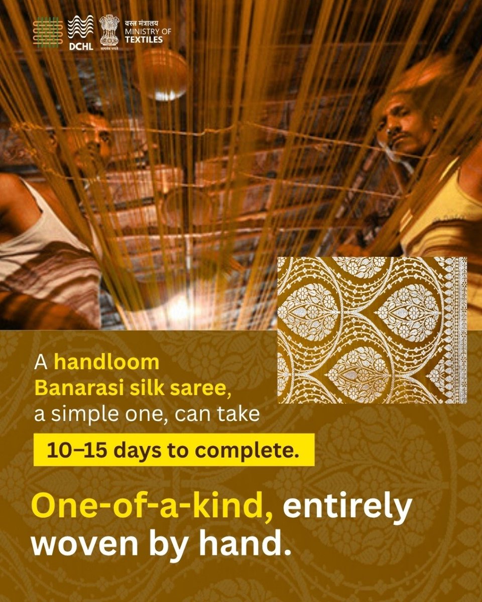 dchandlooms01's tweet image. Machines can make faster, but only hands can make truer. This festive season, wear what&apos;s Swadeshi! 🇮🇳

@texminindia 
#ministryoftextiles #dchandlooms #vocalforlocalindia #vocalforlocal #swadeshi #handmade #handwoven #handwoventextiles #textiles