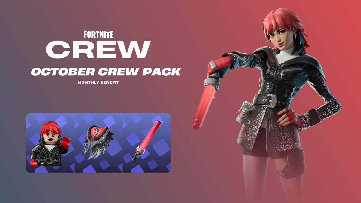 Castgfishy's tweet photo. Fortnite Crew Giveaway (Includes 1,000 Vbucks for Fortnitemares) • Winner in 12 Hours 

— Like and Retweet 
— Follows @amagicmantv + @Castgfishy + Turn 🔔 ON.

#Fortnite #Fortnitemares https://t.co/XjhXfZfR02
