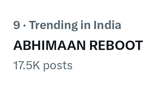 Wow guys!!!!
It's 17.5 K now.

ABHIMAAN REBOOT

#RohitPurohit #ArmaanPoddar
#SamridhiiShukla #AbhiraSharma 
#AbhiMaan #Yrkkh #Yrkkh4 #RohiDhii
#AbhiMaanForever