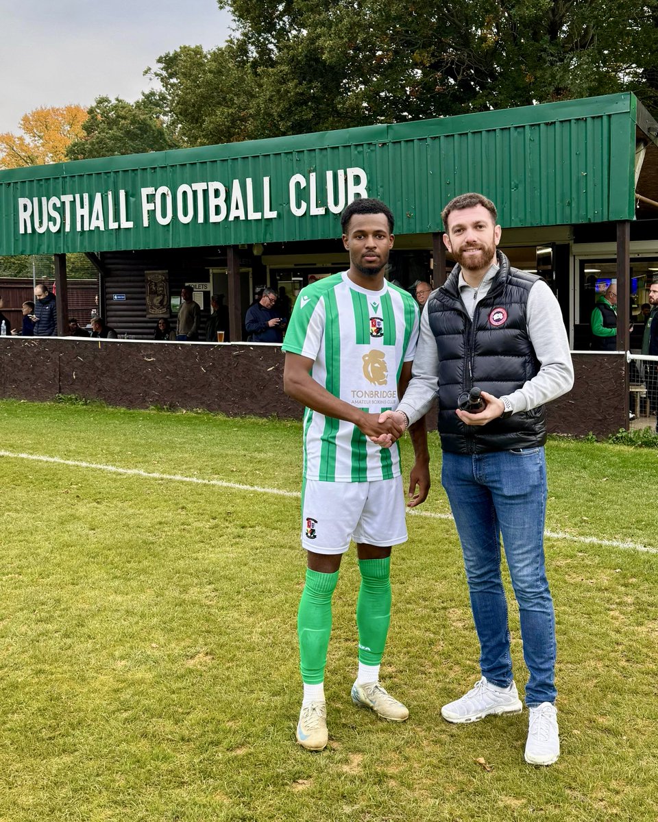 🍾 Tonbridge ABC chose Jaevon Dyer as their Man of the Match for his performance against Sheppey Sports this afternoon! 👏

#RusthallFC 🟢⚪️