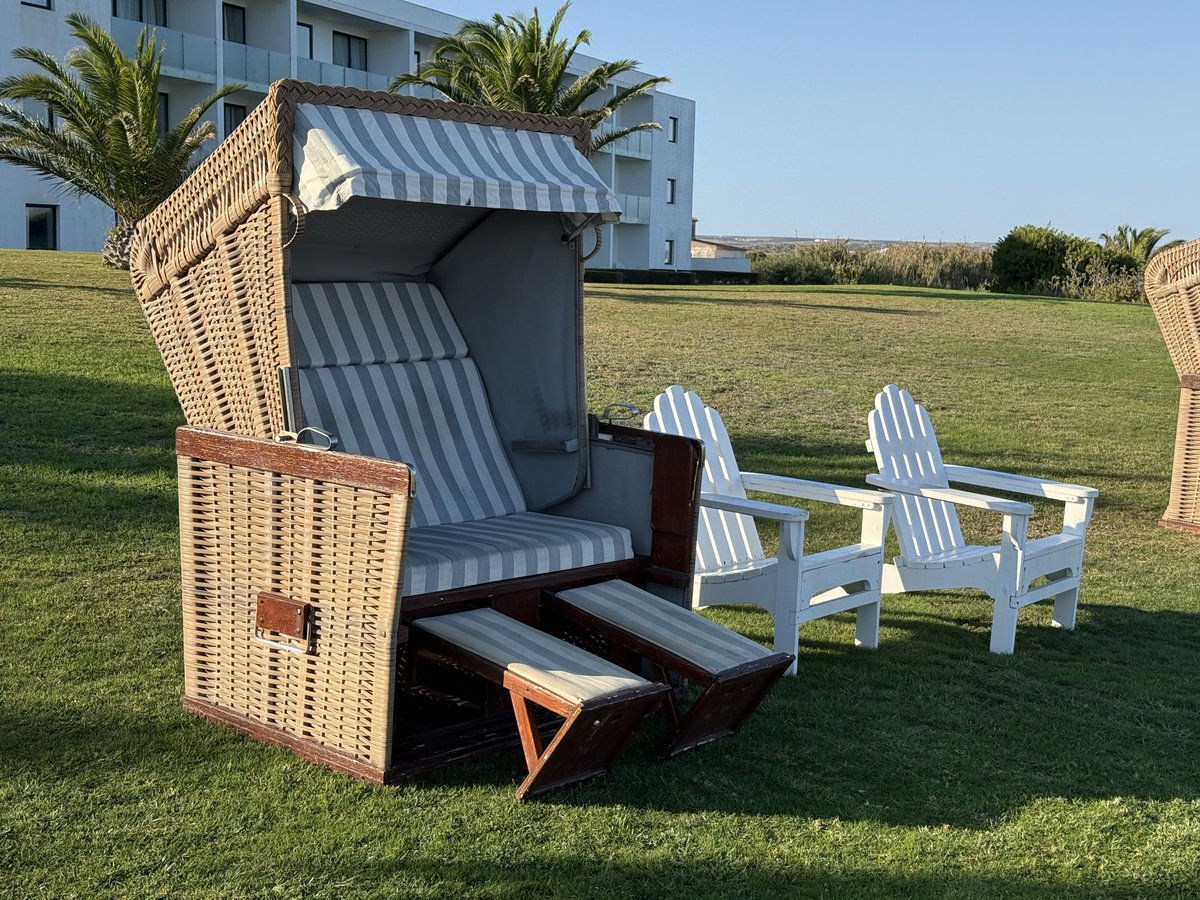 TopherNOW's tweet image. When I’m abroad I keep an eye out for local products I think would do well in the US.

Ideas from Portugal so far:

Cork sneakers - Target demo: Hipsters

These weird wind blocking outdoor chairs - Target demo: Coastal moms

Ham flavored chips - Target demo; everybody