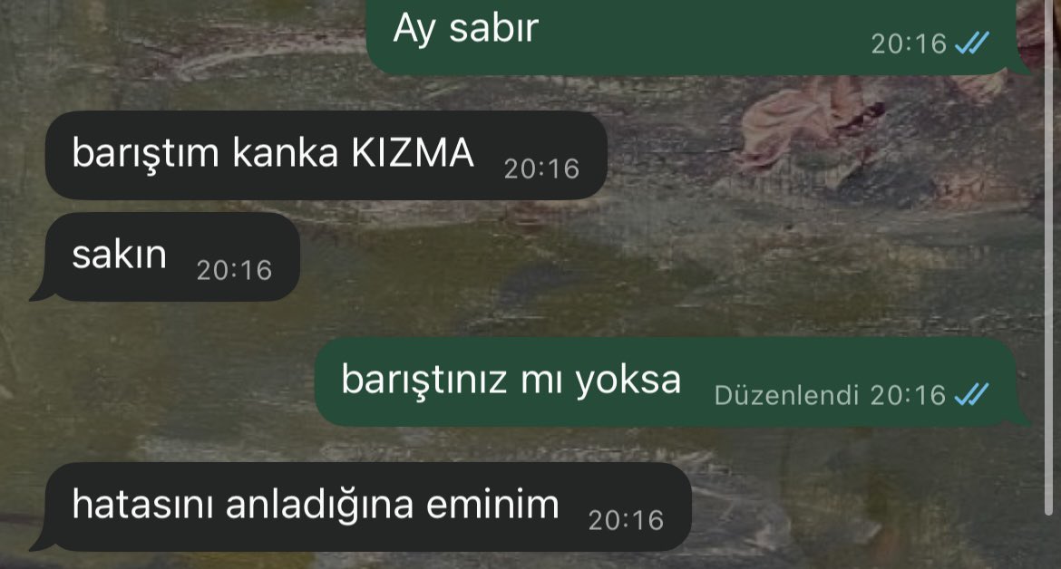 elim ayağım titredi yalan yok