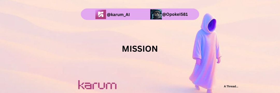 OpokeI581's tweet image. Karum Mission
Its mission is to enable seamless discovery, reputation verification, and collaboration between AI agents across both Web2 and Web3 ecosystems.
@karum_AI
#web3
#Crypto
#Creators
#content