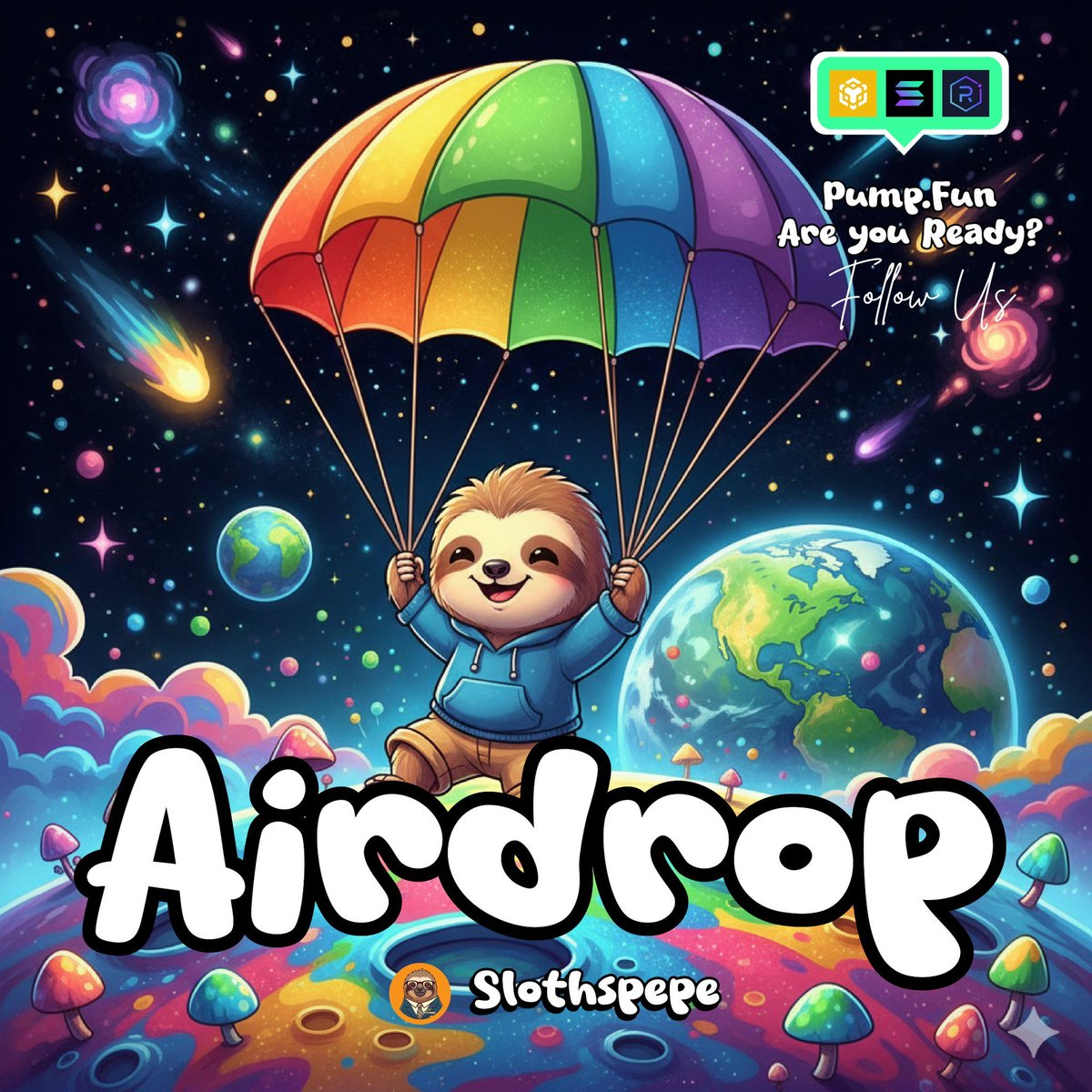 Slothspepe's tweet image. 🚨 Live NOW Stay tuned for announcements Special Airdrop 🚀 Up 3000% 🟢🟢🟢🟢🟢

1️⃣ Follow us on X
2️⃣ Repost this thread
3️⃣ Join our community
4️⃣ Drop SOL wallet below comment

💥 Buy 100u → Lucky Drop 100u 🟢 10 winners 
💥 Buy 1000u → Lucky Drop 1000u🟢
5 winner 

⚠️…