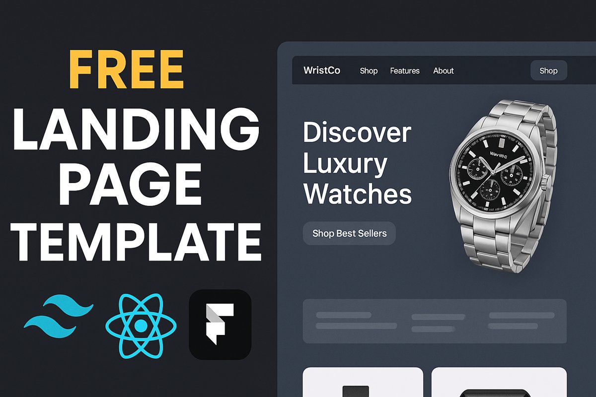 c_template's tweet image. 🚀 Just dropped a FREE React + Tailwind landing page template — perfect for students &amp;amp; devs!

Includes hero, cards, features, newsletter + smooth animations ⚡

🎥 Watch the full breakdown: youtu.be/aHWcEixRbNI?si…

#ReactJS #TailwindCSS #WebDev #FramerMotion #OpenSource #Vite