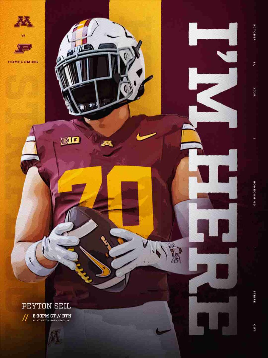 PeytonSeil's tweet image. Thank you! @GopherFootball For the graphic! Excited to be here for the game today!

@RTBRecruiting @Callybrian @CoachBain75 @nick20lee @Shakes_Gophers @WingenbachRon @ol_gapdownFB
