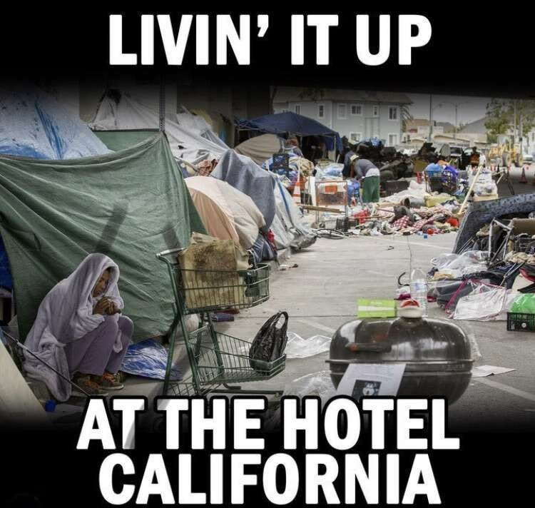 america_mad's tweet image. California homeless at all time high, great work.