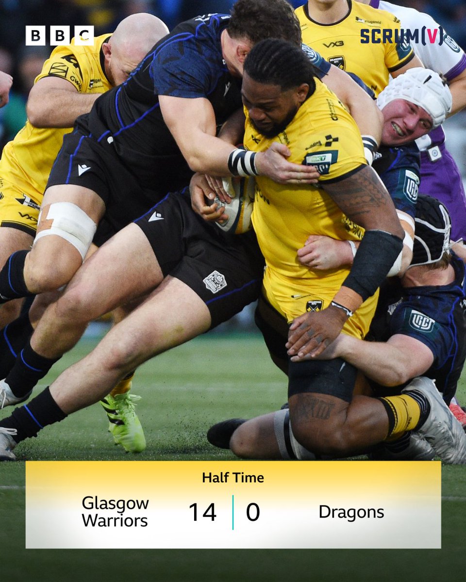 BBCScrumV's tweet image. Dragons down by 14 at the end of the first-half 🏉

A big second half comeback is needed if they&apos;re to get their first win of the season.