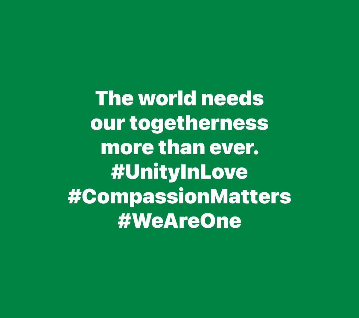CharmaineTucker's tweet image. The world needs our togetherness more than ever. #UnityInLove #CompassionMatters #WeAreOne