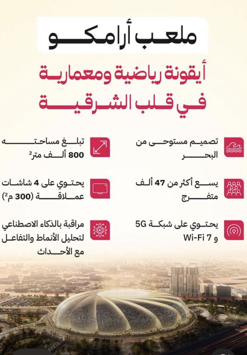 الخبر تزداد جمالاً بهذه التحفه التي ستكون ملعباً للقادسية …. قادسية ارامكو