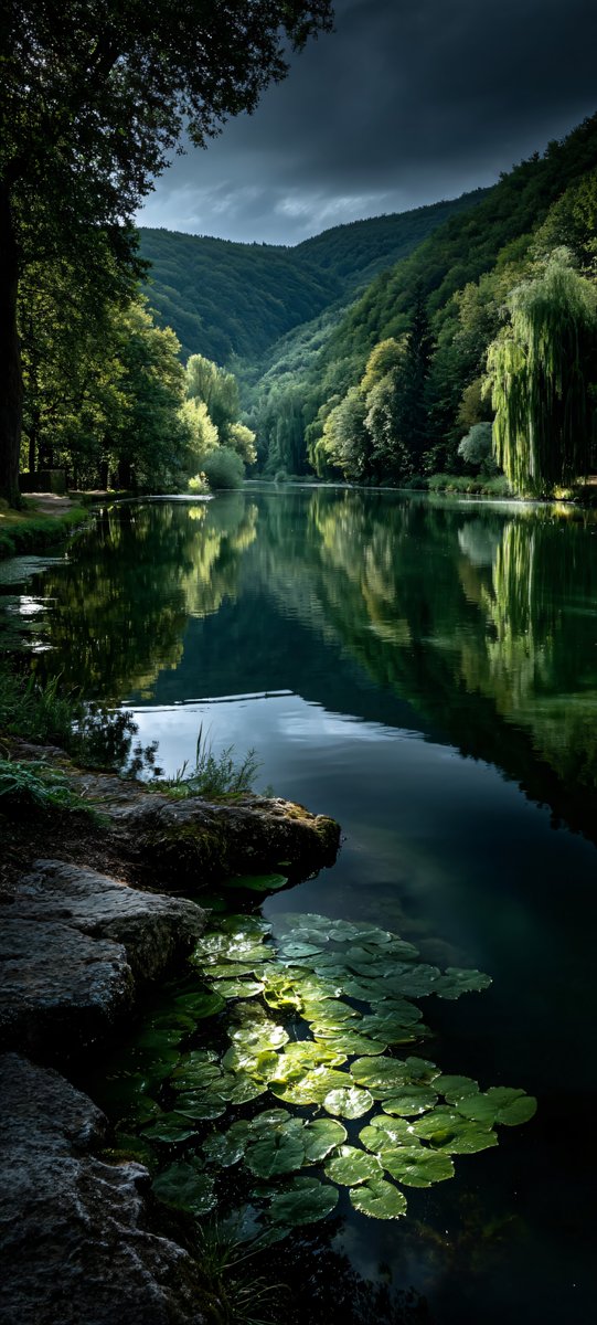 Halleyapps's tweet image. Mysterious beauty of this secluded forest lake!