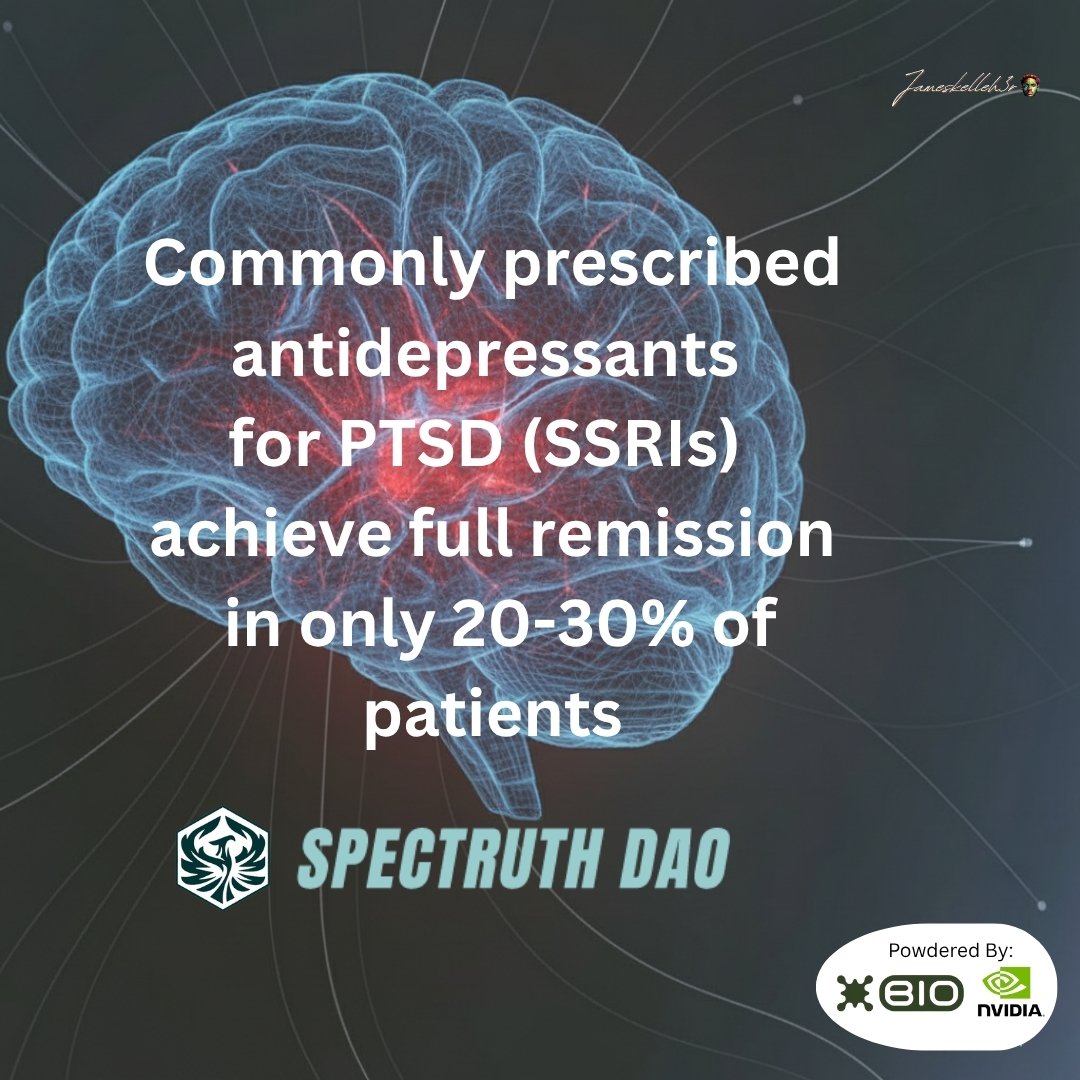 The 70% Problem We're not talking About 

Imagine if a parachute only worked 30% of the time. Would you jump?

Here's the reality: The most commonly prescribed antidepressants for PTSD (SSRIs) achieve full remission in only 20-30% of patients.That means our "gold standard"