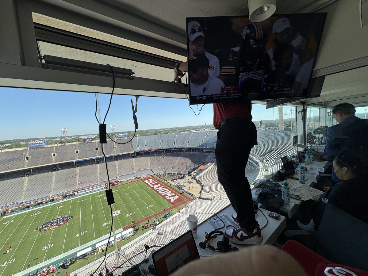 Engineer/producer <a href="/DrakeDiacon/">Drake Diacon</a> will go to all lengths to make sure our Sooner Radio broadcast is ready to roll!! #BestintheBiz